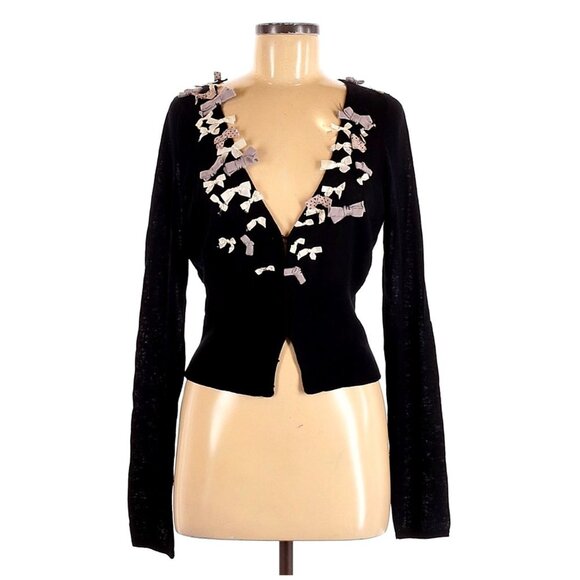 KNITTED & KNOTTED WOMENS KNITTED CARDIGAN SIZE S - Picture 1 of 10